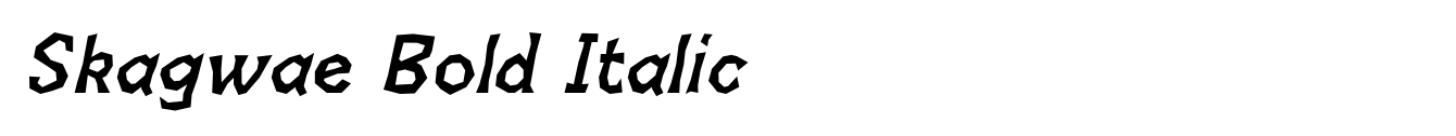 Skagwae Bold Italic image